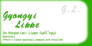 gyongyi lippe business card